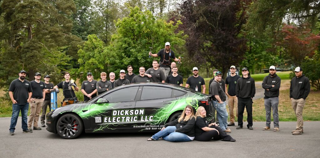 Team Dickson Electric alongside with their official vehicle