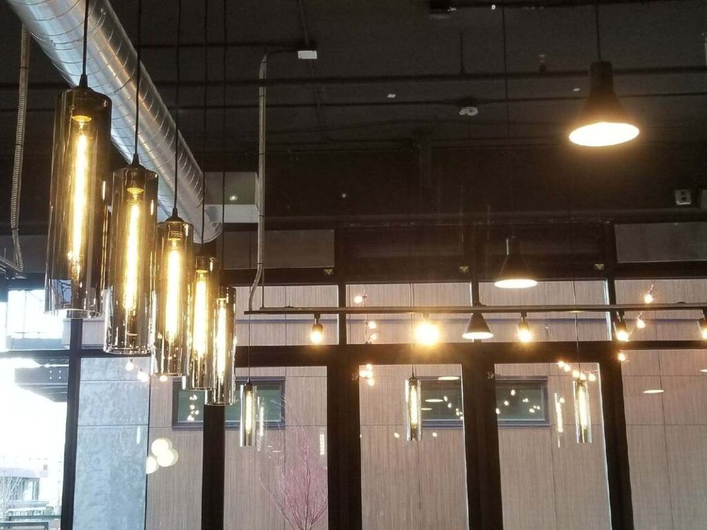 Black Ceiling with Lighting