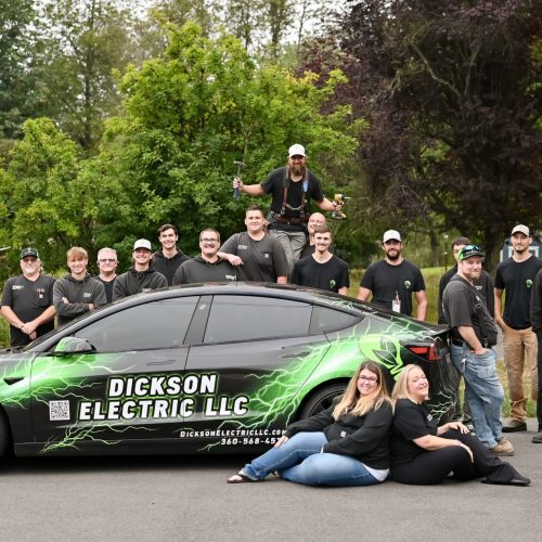 Team Dickson Electric alongside with their official vehicle