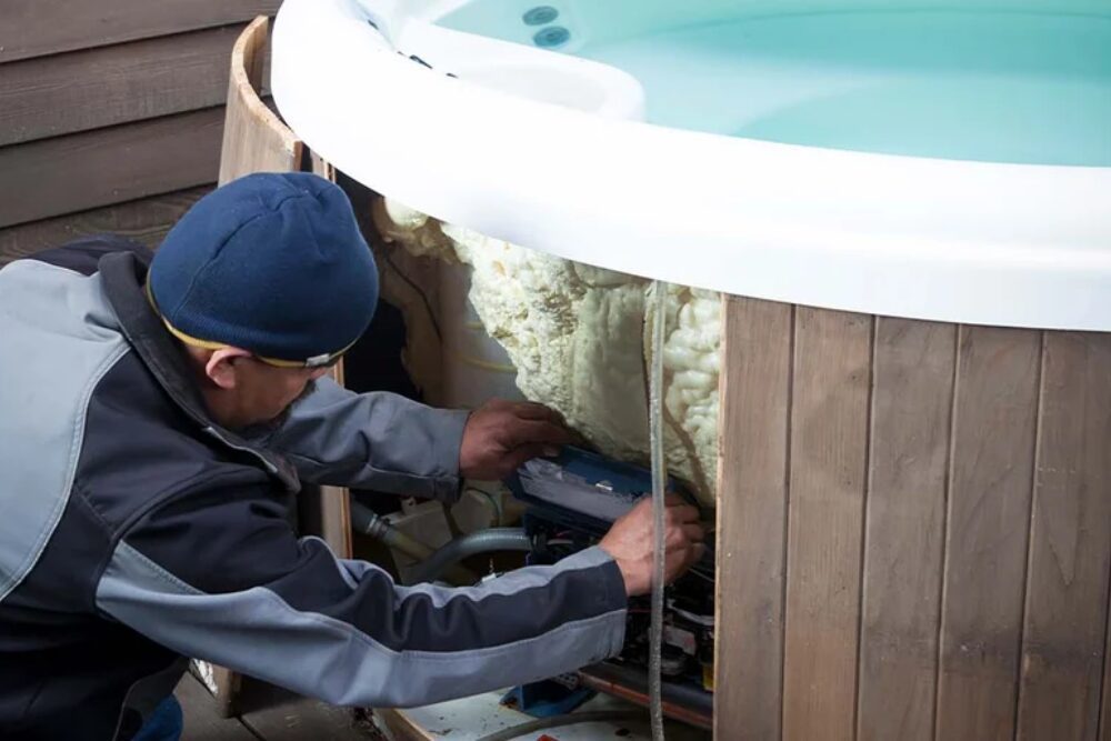 professional hot tub installation