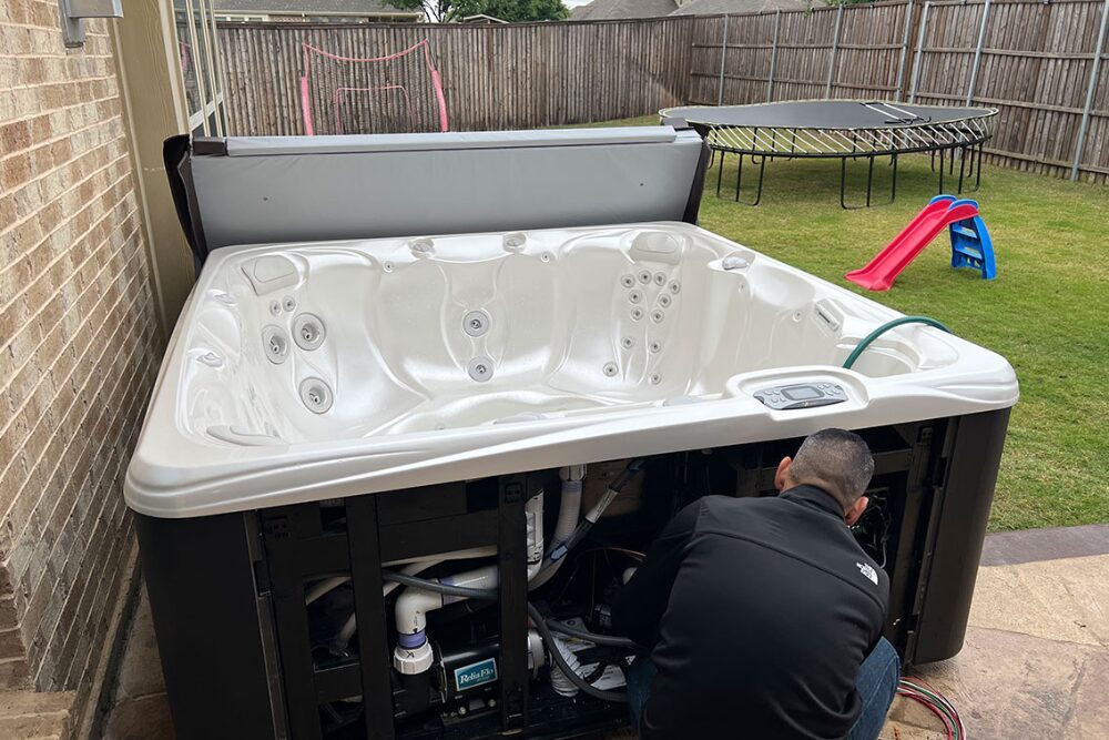 A professional Hot Tub Installer